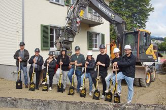 Spatenstich für Kita Zwirbelzwerg: Nachhaltiger Bau schreitet voran