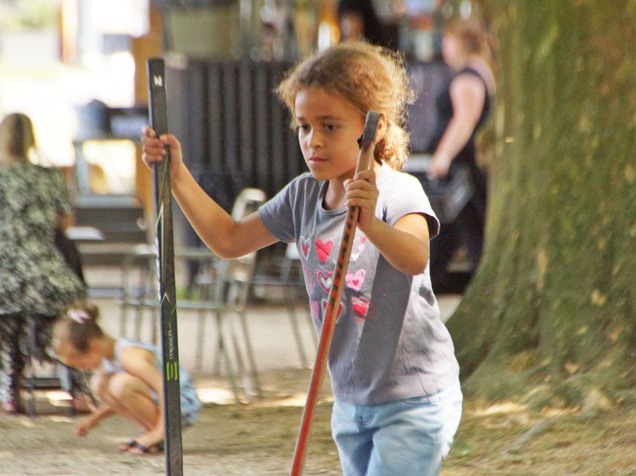 Slacklines war wiederum ein sehr beliebter Posten an der 11i-Challenge. Foto: Stiftung 3FO (FK).