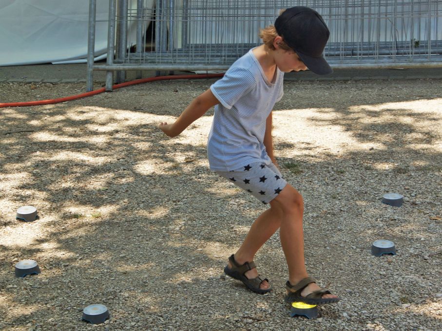 Schnelligkeit war bei den Blaze Pods gefragt. Foto: Stiftung 3FO (FK).