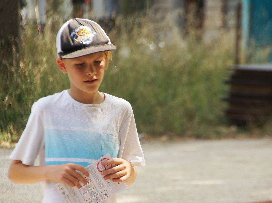 Nach jedem Posten gab es einen Stempel auf die Stempelkarte. Foto: Stiftung 3FO (FK).