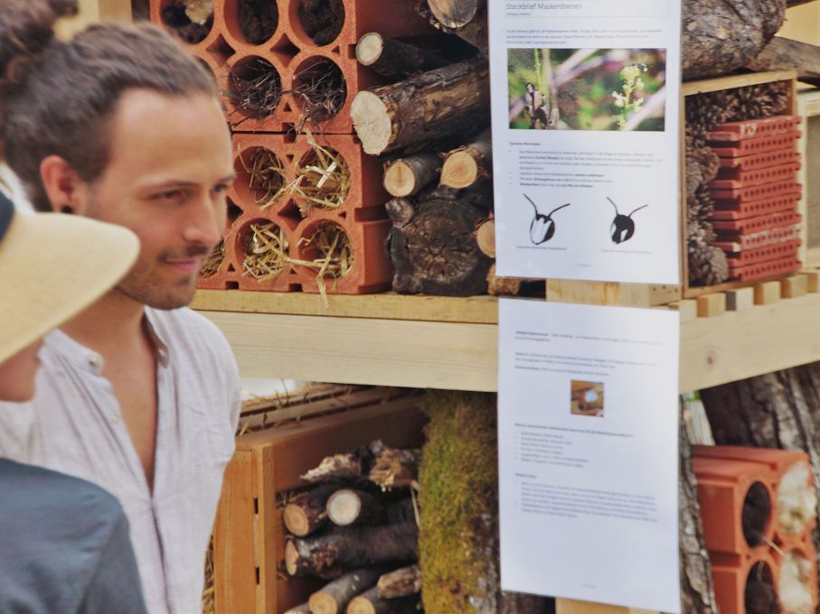 Am Stadtfest entstand auch ein Lebensturm für Insekten und Kleintiere. Foto: Stiftung 3FO (FK).