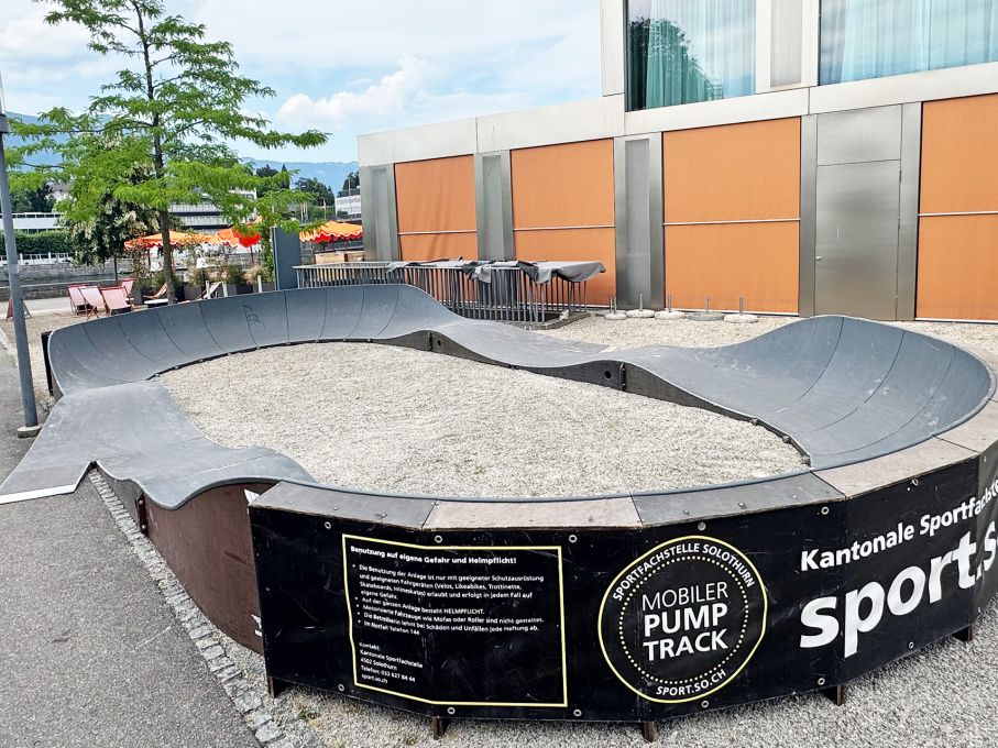 Beim Hotel H4 stand für die Jugendlichen ein Pump Track bereit... Foto: Stiftung 3FO (FK).